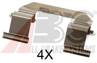 Комплектуючі, колодки дискового гальма A.B.S. A.B.S. 1723Q