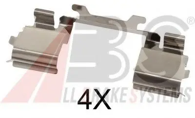 Комплектуючі, колодки дискового гальма A.B.S. A.B.S. 1730Q