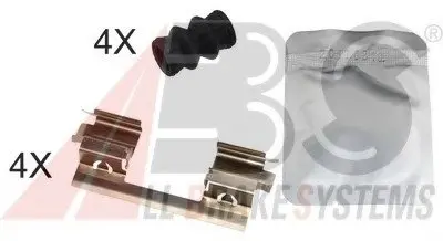 Комплектуючі, колодки дискового гальма A.B.S. A.B.S. 1798Q