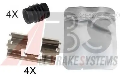 Комплектуючі, колодки дискового гальма A.B.S. A.B.S. 1818Q