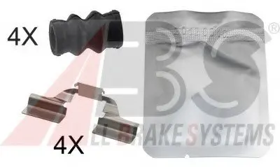 Комплектуючі, колодки дискового гальма A.B.S. A.B.S. 1827Q
