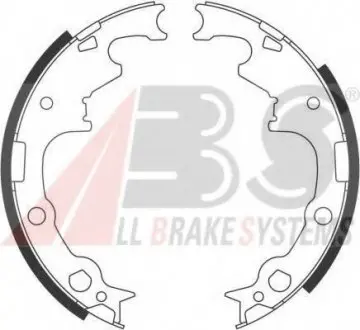 Комплект тормозных колодок A.B.S. A.B.S. 40538