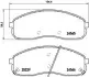 Комплект гальмівних колодок, дискове гальмо BREMBO P30058
