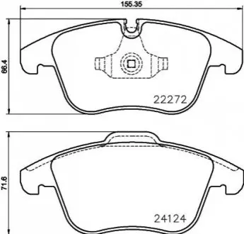 Комплект гальмівних колодок P 36 030 BREMBO P36030 (фото 1)