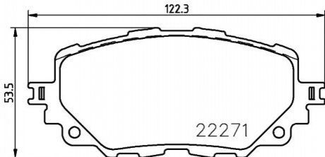 Комплект тормозных колодок P 49 054 BREMBO P49054 (фото 1)