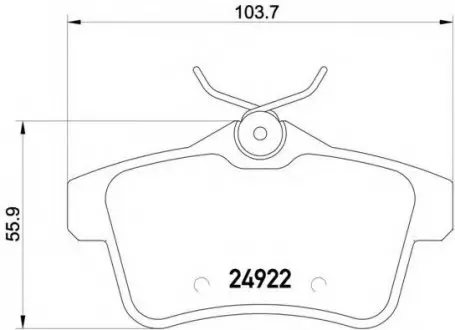 Гальмівні колодки дискові P61 114 BREMBO P61114
