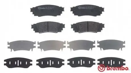 Комплект тормозных колодок P 83 160 BREMBO P83160