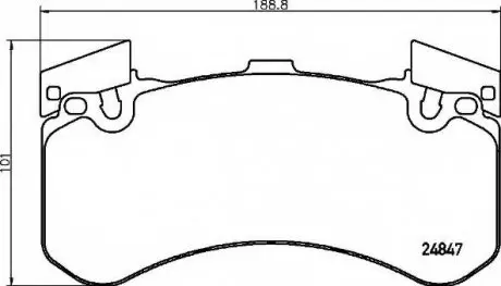 Гальмівні колодки дискові P85 136 BREMBO P85136