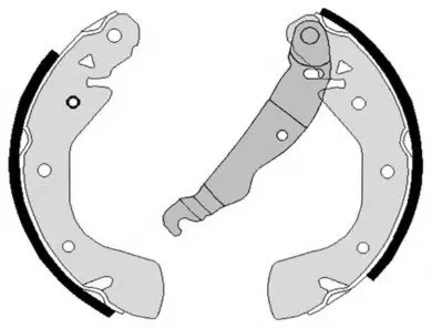 Гальмівні колодки барабанні S59 525 BREMBO S59525