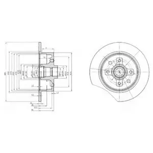 Тормозной диск Delphi BG2571