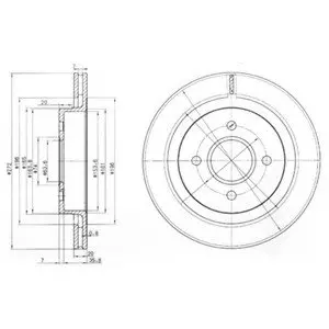 Тормозной диск Delphi BG2758