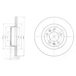 Тормозной диск Delphi BG4085