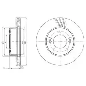 Тормозной диск Delphi BG4207