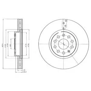 Гальмівний диск Delphi BG4330C