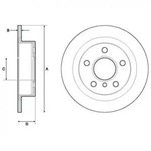 Тормозной диск Delphi BG4706C