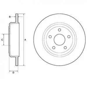 Тормозной диск Delphi BG4772C