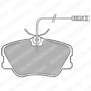 Тормозные колодки дисковые MERCEDES 190(W201)/E(W124) "F "84-95 Delphi LP608