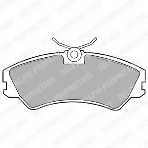Тормозные колодки дисковые VW T4 &quot;F &quot;00-03 Delphi LP668 (фото 1)