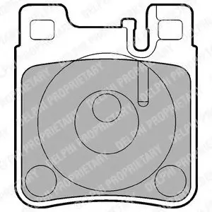 Тормозные колодки дисковые MERCEDES E(W210)/S(W140)/SL(R129) "R "91-03 Delphi LP841