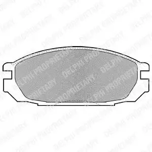 Комплект тормозных колодок, дисковый тормоз Delphi LP983