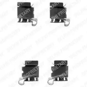 Комплектующие, колодки дискового тормоза Delphi LX0390
