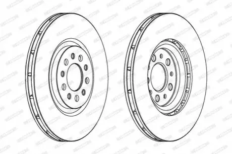 Тормозной диск FERODO DDF1455C1