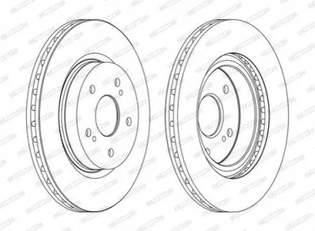 Гальмівний диск FERODO DDF1635C