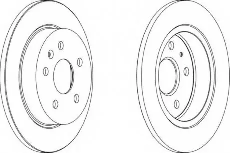 Гальмівний диск FERODO DDF1804C