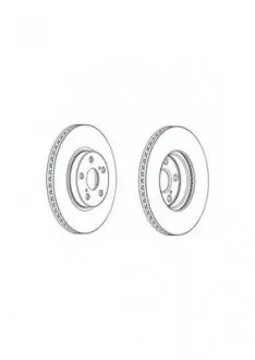 Диск тормозной к-т (2шт) komplekt 2szt FERODO DDF1865C