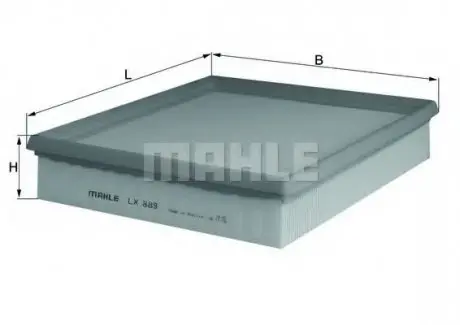 Повітряний фільтр KNECHT MAHLE / KNECHT LX889
