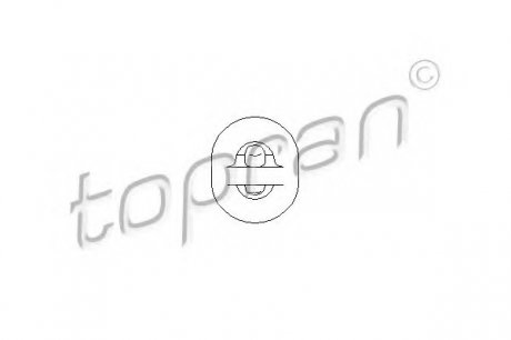 Кронштейн, глушитель TOPRAN TOPRAN / HANS PRIES 104403