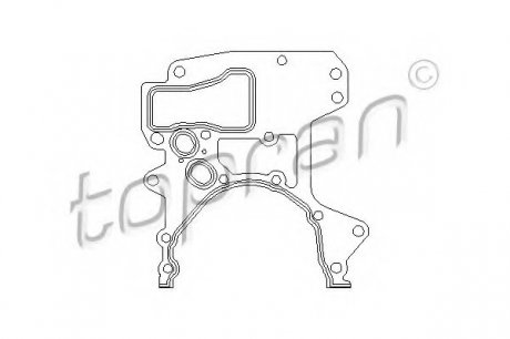 Прокладка передньої кришки двигуна TOPRAN TOPRAN / HANS PRIES 207606
