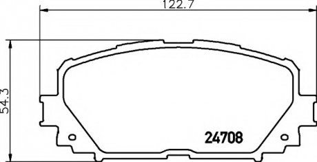 Комплект тормозных колодок, дисковый тормоз TEXTAR 2470801 (фото 1)