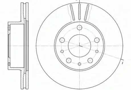 Гальмівний диск перед. Boxer/Ducato/Jumper (06-21) D6476.10 WOKING D647610