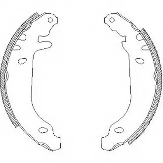 Комплект тормозных колодок Z4169.00 WOKING Z416900