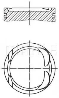 Поршень Mahle MAHLE ENGINE MAHLE / KNECHT 0826702