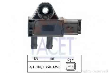 Датчик, тиск вихлопних газів 10.3271 FACET 103271