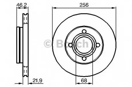 Тормозной диск BOSCH 0986478018