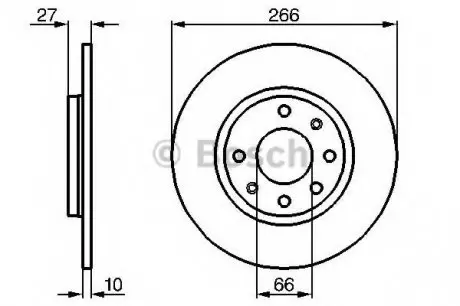 Тормозной диск BOSCH 0986478090