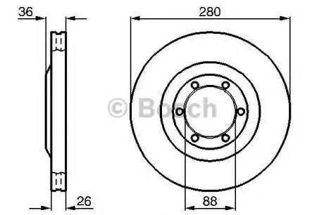 Тормозной диск BOSCH 0986478437