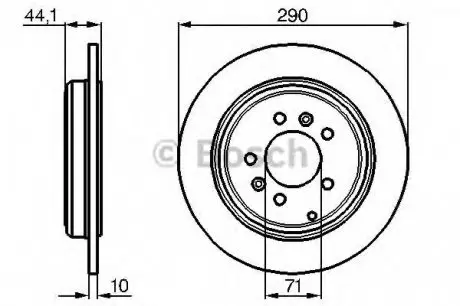 Тормозной диск BOSCH 0986478556