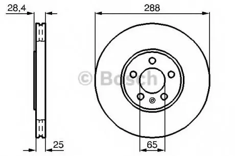 Тормозной диск BOSCH 0986478619