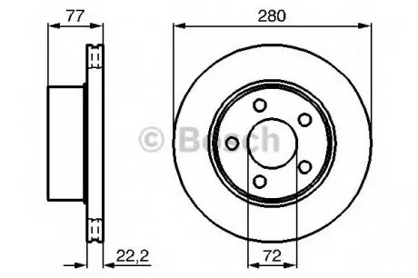 Тормозной диск BOSCH 0986478694