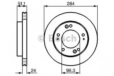 Тормозной диск BOSCH 0986479020
