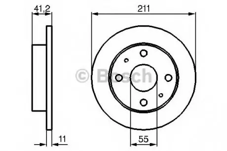 Тормозной диск BOSCH 0986479119