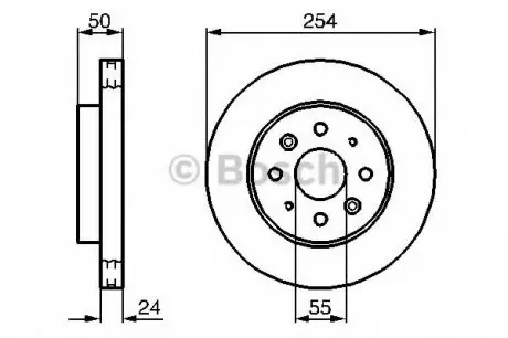 Тормозной диск BOSCH 0986479231