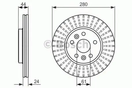 Тормозной диск BOSCH 0986479611