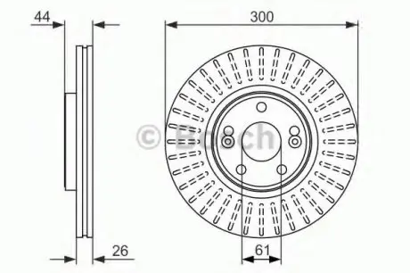Тормозной диск BOSCH 0986479668