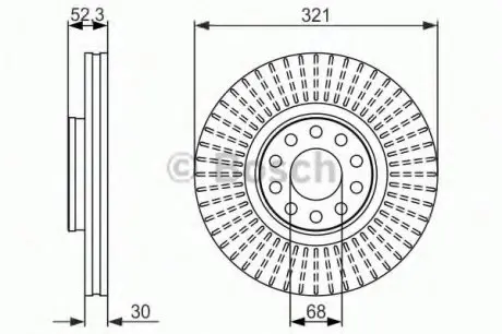 Тормозной диск BOSCH 0986479690