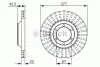 Гальмівний диск BOSCH 0986479702